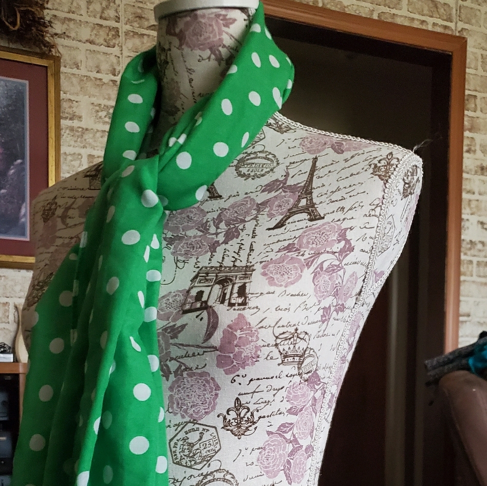 Polka dot scarf